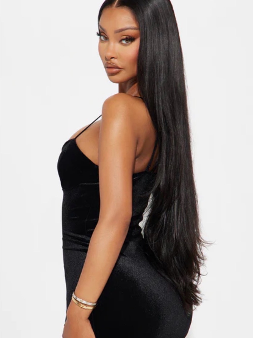Black Velvet Mini Dress